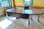 Table de Direction en Bois de Couleur Marron Fonc&eacute; 1